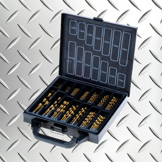 Taipan 99PCE Drill Bit Set HSS Titanium Coated & Steel Case Premium Quality