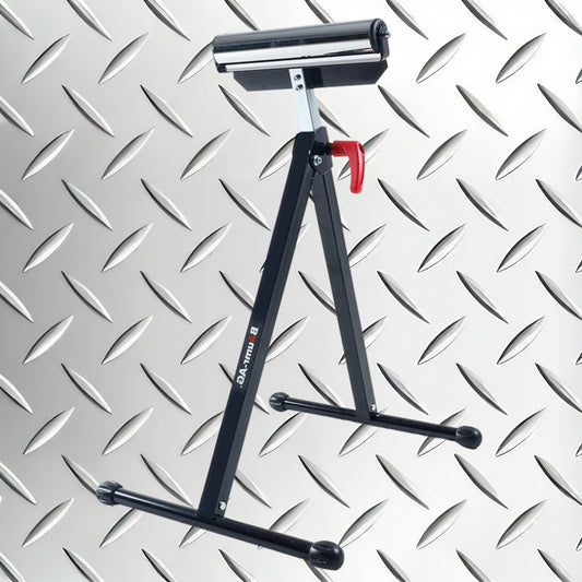 Baumr-AG Height Adjustable Roller Support Stand, 60kg Capacity, Folding