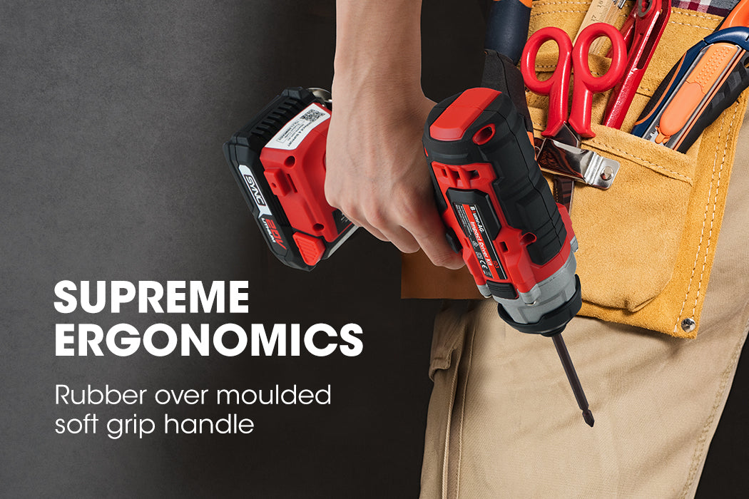 BAUMR-AG 20V Cordless Impact Driver Kit w/ Battery Charger
