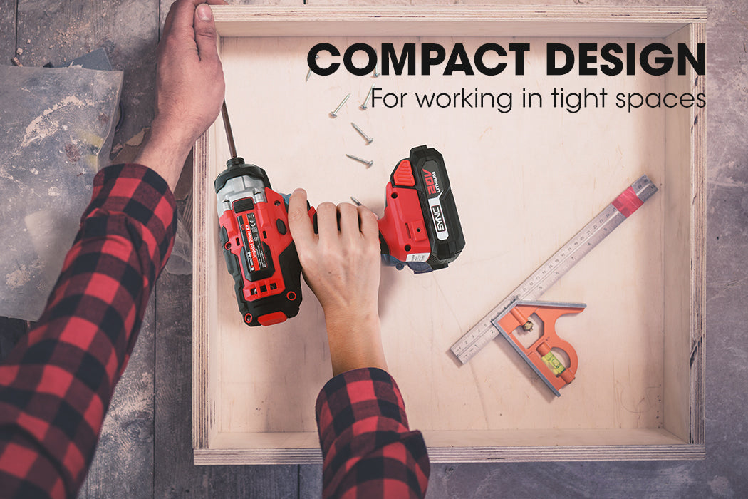 BAUMR-AG 20V Cordless Impact Driver Kit w/ Battery Charger