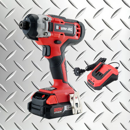 BAUMR-AG 20V Cordless Impact Driver Kit w/ Battery Charger